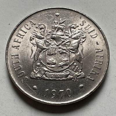 🌹外币初藏🌹🐯2026年第45场   每周二四六晚8️⃣点  世界硬币 南非1970年50分 a