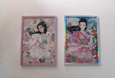 蜂潮卡牌  拍卖003期  0佣收拍（4月26日  21点  截拍） 小花瓣艺术文创  大乔&小乔  小色纸