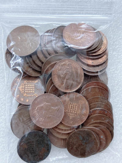 第一海外回流一元起拍收藏 散集专场  第311期 英国1便士硬币 50枚