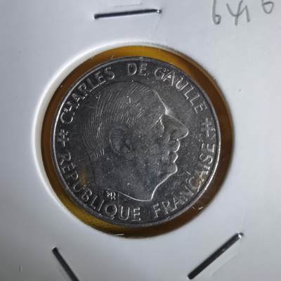 沼泽如烟--第1064场 法国1988年1法郎纪念币