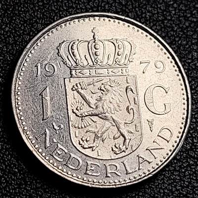 泉币菌-第231场-拍品多 请提前出价  1979 荷兰1盾 朱莉阿娜女王 25mm 