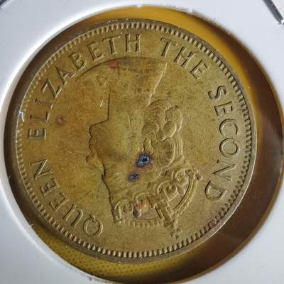 沼泽如烟--第1064场 牙买加1964年1便士