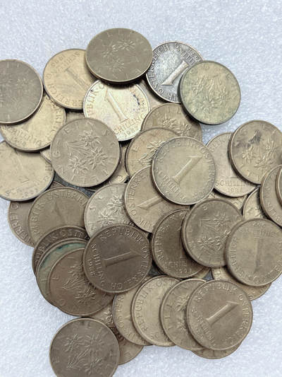 第一海外回流一元起拍收藏 散集专场  第311期 奥地利1先令硬币 50枚