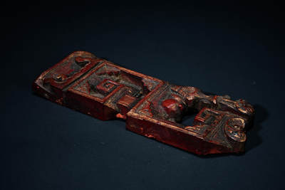 上海都达杂项专场102【全场包邮】  金漆木博古图小挂板98-74