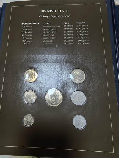 长老汇马年精选第十九场拍卖 美国富兰克林造币厂包装西班牙7枚币邮币卡