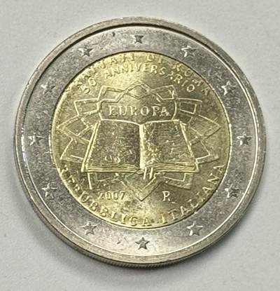 S&S Numismatic世界钱币-拍卖 第127期 意大利2007年 罗马条约签署50周年 2欧元双色纪念币