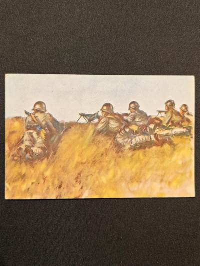 东亚欧洲主题杂货徽章勋章拍卖⑩ （五一大拍350+） 日本军事邮便未使用明信片一张