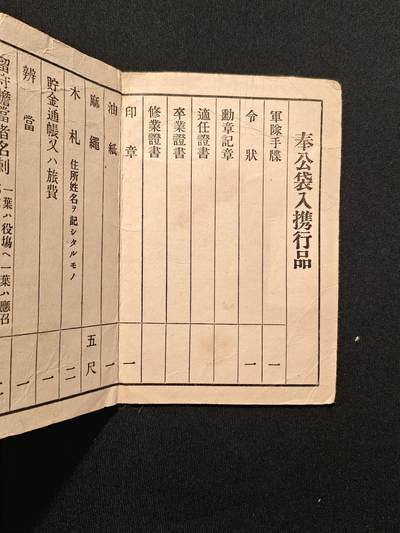 东亚欧洲主题杂货徽章勋章拍卖⑩ （五一大拍350+） 军人遗族记章授予证书（少见）