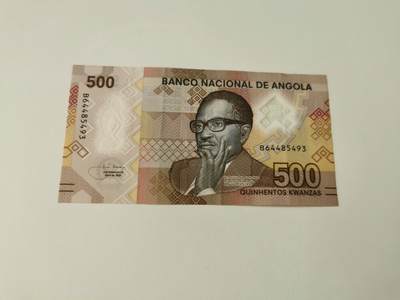 零零发流通品外国纸币拍卖 无佣金 安哥拉500宽扎好品