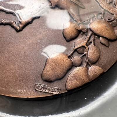 🌹外币初藏🌹🐯2026年第46场   每周二四六晚8️⃣点  世界硬币 苏联泰国纪念币 1983年 中国造币总公司 上海造币厂 宋人画选 果熟来禽图 60mm 大铜章 原锦盒