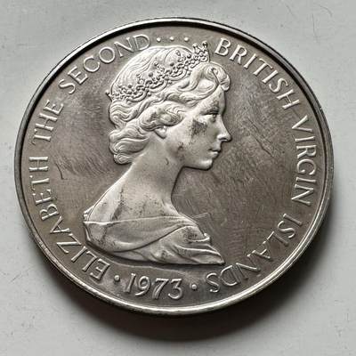 🌹外币初藏🌹🐯2026年第45场   每周二四六晚8️⃣点  世界硬币 英属维尔京群岛1973年50分 精制币