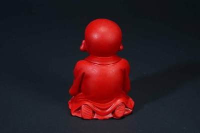 上海都达杂项专场103【全场包邮】  朱砂小沙弥心想事成小摆件71-59