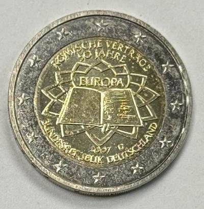 S&S Numismatic世界钱币-拍卖 第127期 德国2007年 罗马条约签署50周年 2欧元双色纪念币 