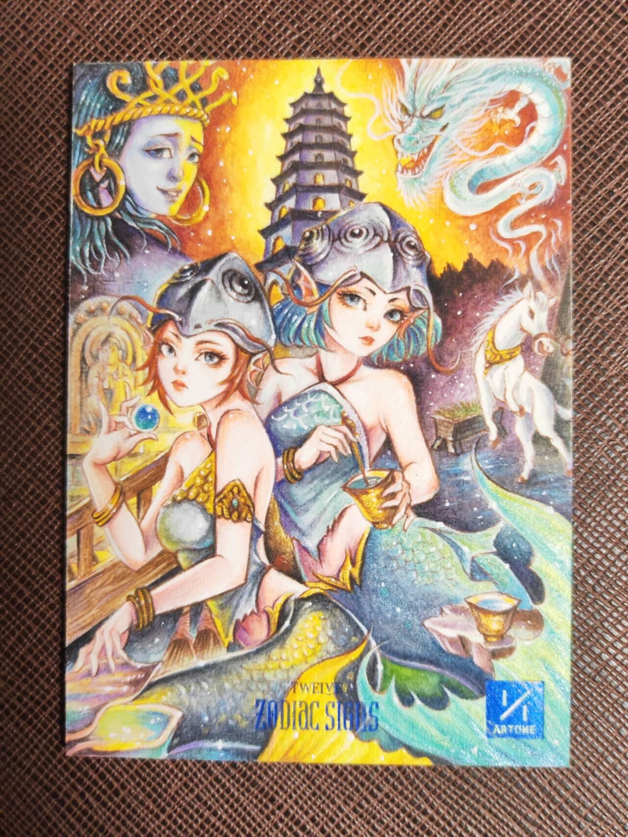 第113期阳大大卡牌拍卖第113期（持续收拍品，周五晚上九点截拍，进群福利早知道） 【手绘卡】顶流画师 DS 奔波儿灞 灞波尔奔 手绘盒里拆出 绝色手绘卡1/1