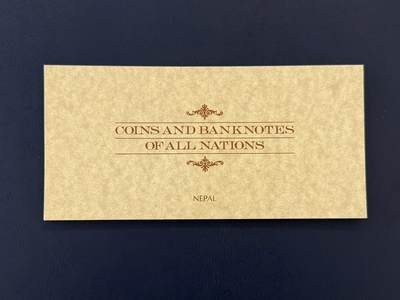 外币专场，全场0佣金，一项起包邮，第20260426 【乾奕收藏】富兰克林铸币公司出品尼泊尔钱币册，带尼泊尔5卢比纸币+尼泊尔流通硬币+尼泊尔老虎邮票