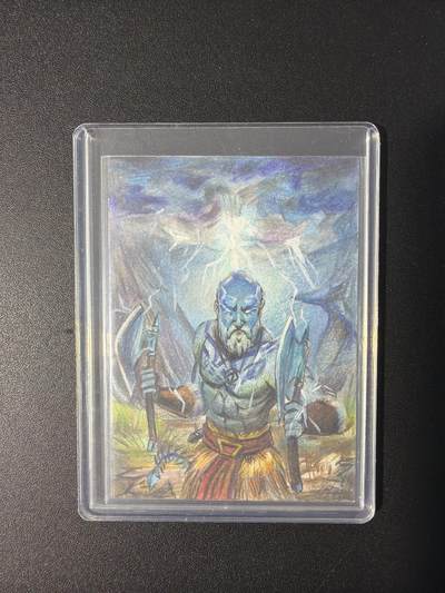 NO.31 好又多金牌大场，期期夯爆，每周必拍！要啥有啥，一站式配齐，方便凑单！（周6晚9点截拍，卖家送拍0抽成！） 【1/1手绘卡】和光同尘 画师潇潇 精美手绘卡 战神奎托斯