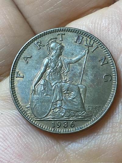 2026年第四十七场(总第二百一十六场）外国好品散币场(免佣金) 英国🇬🇧1936年1法新(乔治五世逝世年，第三版关门年)