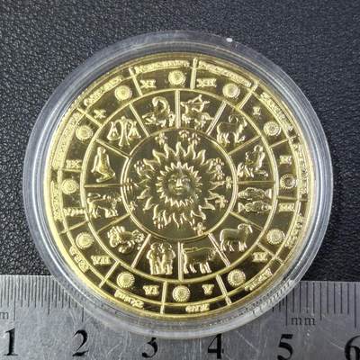 西秦中古拍卖第八十五期  双鱼座十二星座纪念章