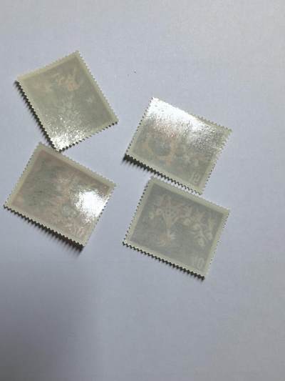 各国成套新旧票 联邦德国邮票 西德1963年 童话故事《狼和七只小山羊》4全新