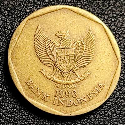 泉币菌-第231场-拍品多 请提前出价 耕牛 印尼100盾 1996年 直径22mm 