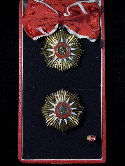 戎马世界章牌大赏第115期 阿根廷太阳勋章，大十字级，银制，重量高达211g（按照银价也得4000了）