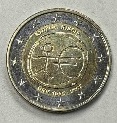 S&S Numismatic世界钱币-拍卖 第127期 塞浦路斯2009年 欧元区10周年 2欧元双色纪念币