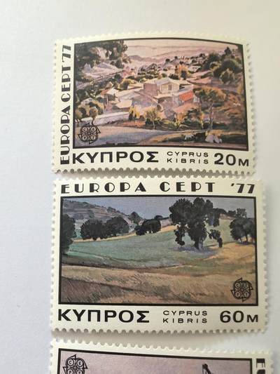 各国成套新旧票 塞浦路斯邮票 1977年欧罗巴 海港 风光3全新