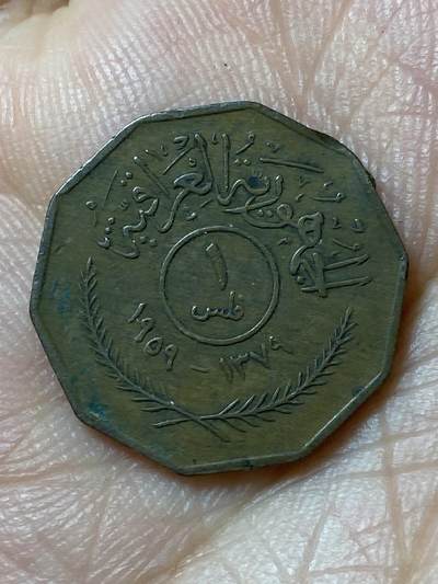 2026年第四十七场(总第二百一十六场）外国好品散币场(免佣金) 伊拉克🇮🇶1959单年份1费尔(共和国时期第一套流通硬币)