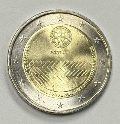 S&S Numismatic世界钱币-拍卖 第127期 葡萄牙2008年 人权宣言60周年 2欧元双色纪念币