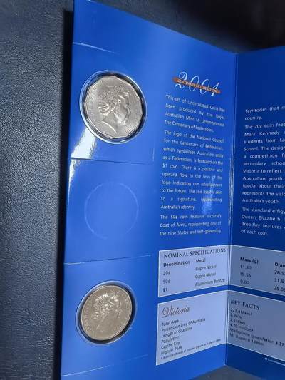 长老汇马年精选第十九场拍卖 2001澳大利亚联邦百年维多利亚3枚卡装，限量版，克书70多美金