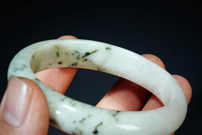 上海都达杂项专场102【全场包邮】  天然翡翠（A货）手镯 附鉴定证书98-27