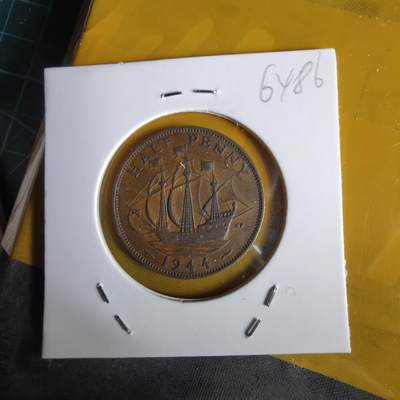 沼泽如烟--第1064场 英国1944年半便士