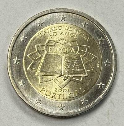 S&S Numismatic世界钱币-拍卖 第127期 葡萄牙2007年 罗马条约签署50周年 2欧元双色纪念币