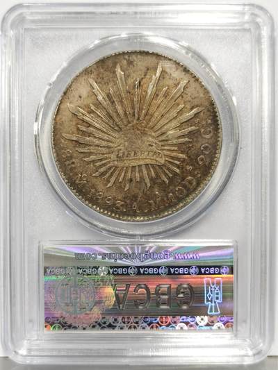 博洋堂“生趣盎然”4月精品专场暨第169期（全场包邮） 公博 AU09 墨西哥1893年MO AM版鹰洋，光柱伴随着红色老彩熠熠生辉