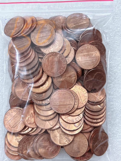 第一海外回流一元起拍收藏 散集专场  第311期 美国林肯堂1分硬币 150枚 带光品