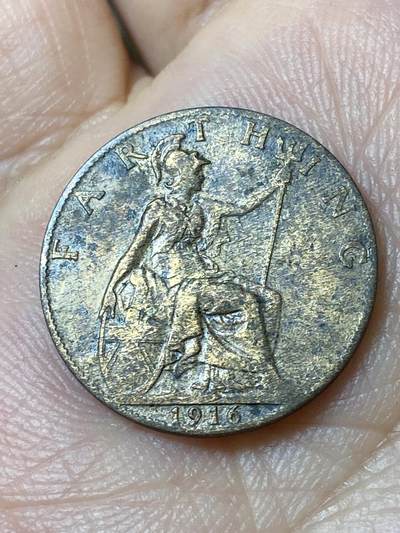 2026年第四十七场(总第二百一十六场）外国好品散币场(免佣金) 英国🇬🇧1916年1法新(乔治五世第一版)