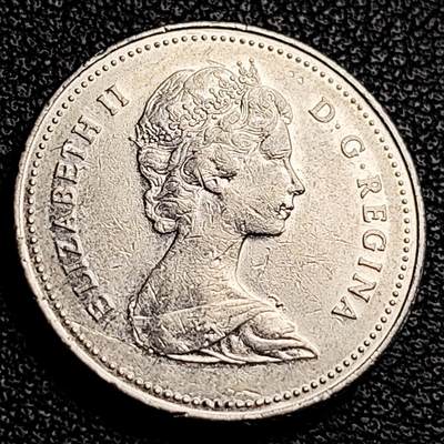 泉币菌-第231场-拍品多 请提前出价 1980年加拿大5分 21.2mm 美洲硬币