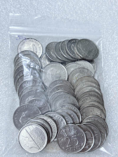 第一海外回流一元起拍收藏 散集专场  第311期 荷兰25分硬币 50枚