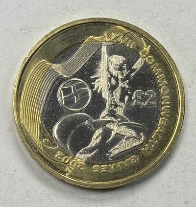 S&S Numismatic世界钱币-拍卖 第127期 英国2002年 曼彻斯特英联邦运动会-英格兰 2英镑双色纪念币