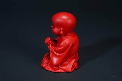 上海都达杂项专场103【全场包邮】  朱砂小沙弥心想事成小摆件71-59