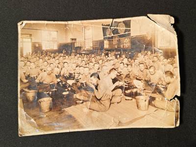 东亚欧洲主题杂货徽章勋章拍卖⑩ （五一大拍350+） 日本战时武德会活动照片一张