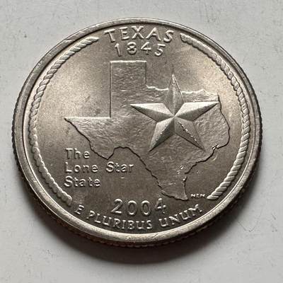 🌹外币初藏🌹🐯2026年第45场   每周二四六晚8️⃣点  世界硬币 美国2004年25美分纪念币