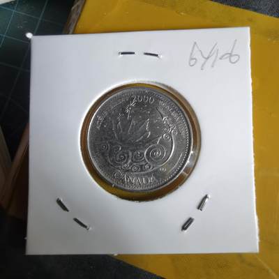 沼泽如烟--第1064场 加拿大2000年25分纪念币