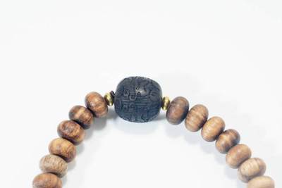 上海都达杂项专场103【全场包邮】  天然加里曼丹沉香算盘珠手串 附鉴定证书71-153