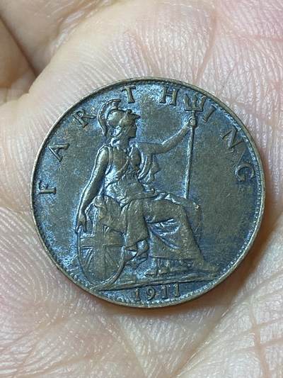 2026年第四十七场(总第二百一十六场）外国好品散币场(免佣金) 少见年份–英国🇬🇧1911年1法新(乔治五世加冕年，第一版首发年)