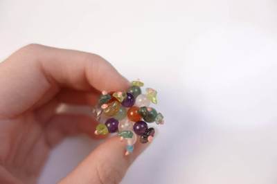 上海都达杂项专场103【全场包邮】  天然水晶多宝戒指70-342