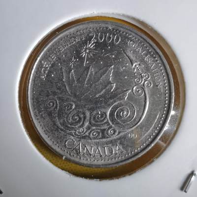 沼泽如烟--第1064场 加拿大2000年25分纪念币