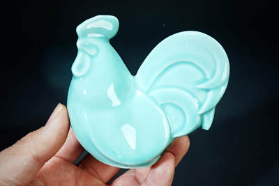 上海都达杂项专场102【全场包邮】  药师窑青瓷公鸡摆件98-394