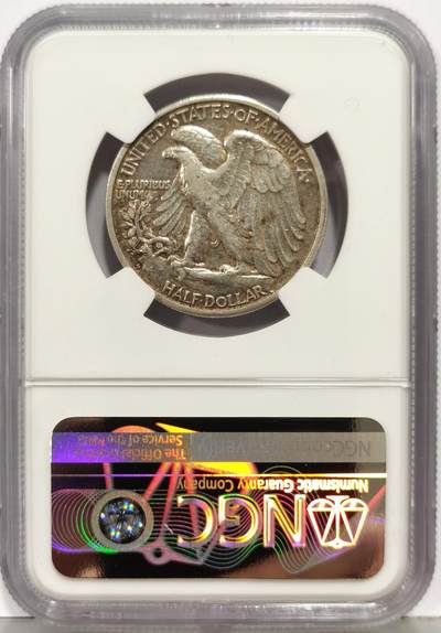 博洋堂“生趣盎然”4月精品专场暨第169期（全场包邮） NGC XF 美国1929S行走女神半圆银币，原味带光，中期少见版别