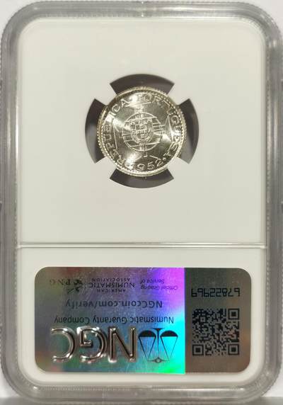 博洋堂“生趣盎然”4月精品专场暨第169期（全场包邮） NGC MS67 葡属澳门1952年首版壹圆银币，无敌寂寞分数，麦稀奇所见最高